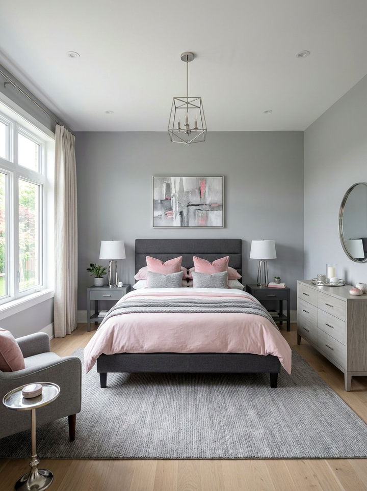 Pink And Grey Bedroom - 30 pink bedroom ideas