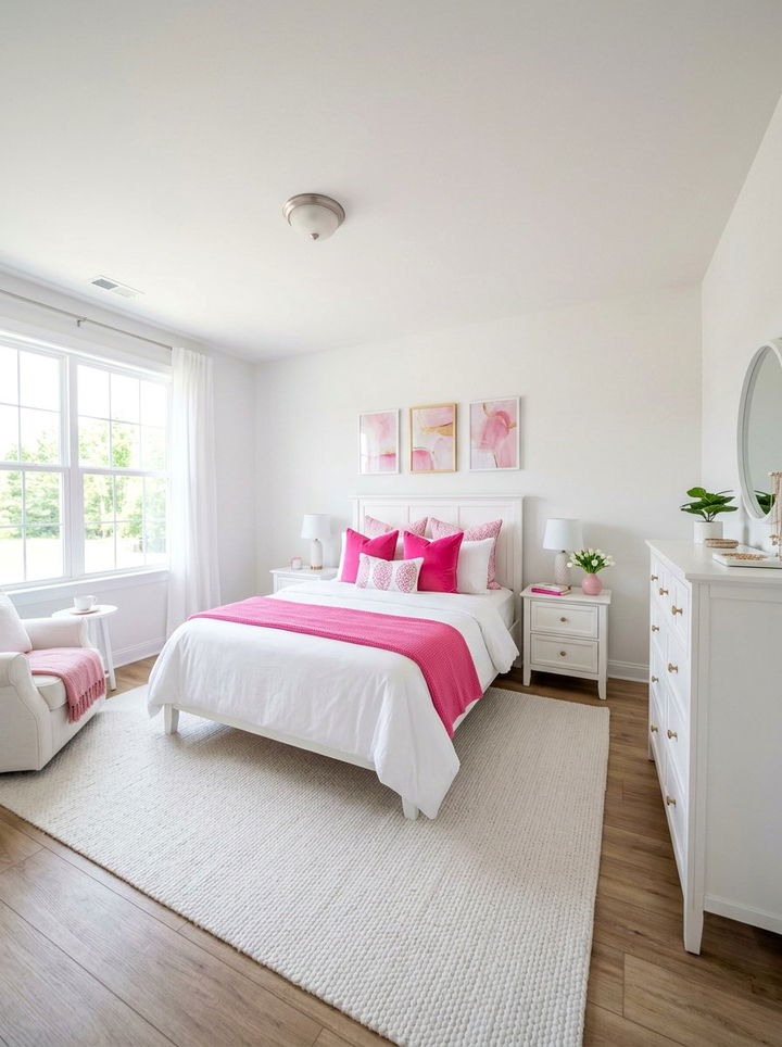 Pink And White Bedroom - 30 pink bedroom ideas