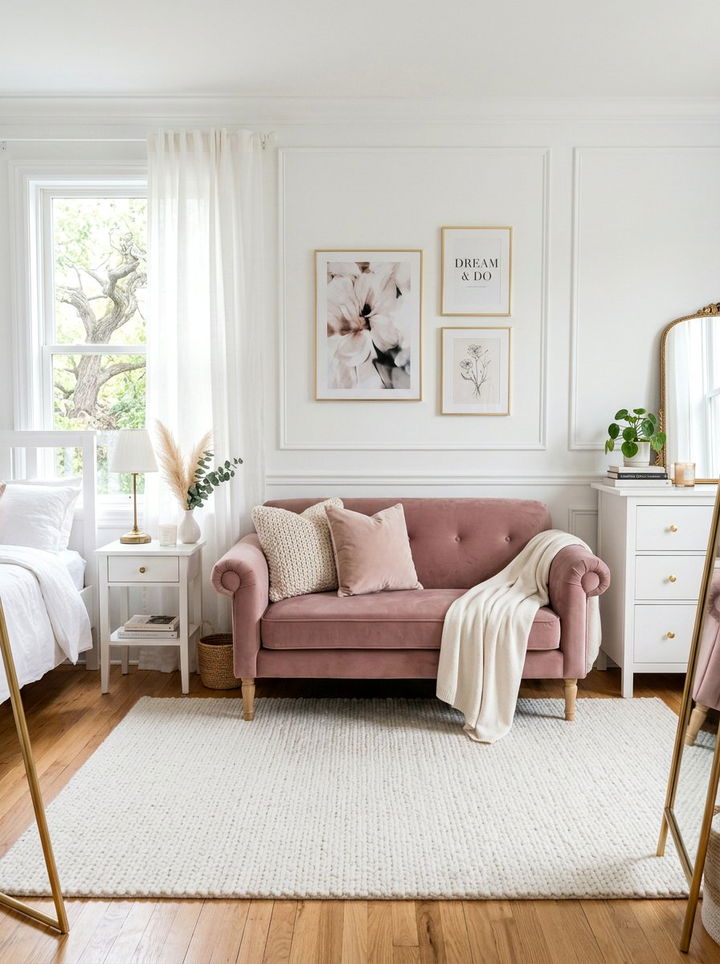 Pink Bedroom Settee - 30 bedroom settees