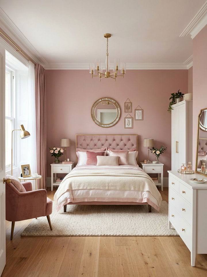 Pink Bedroom - 30 serene bedroom color ideas