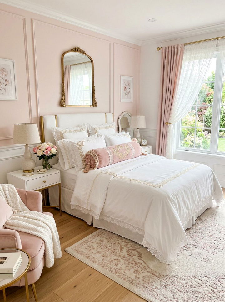 Pink Blush Bolster - 30 bedroom bolster pillows