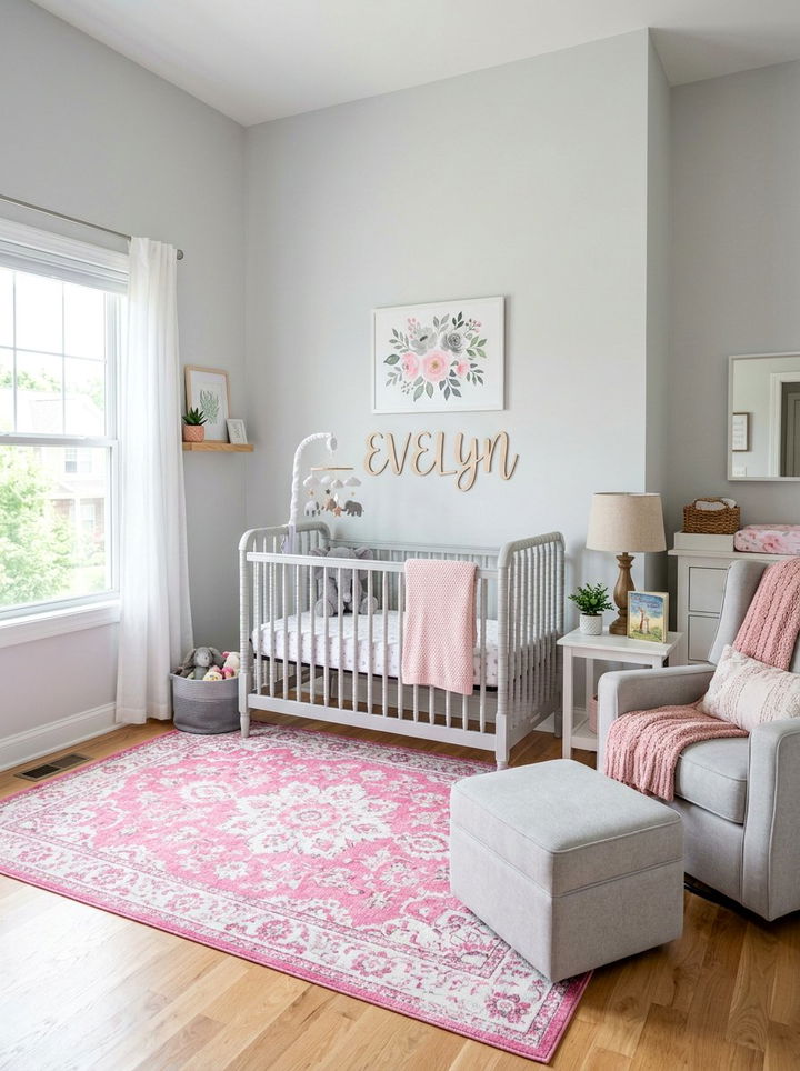 Pink Gray Nursery Decor - 30 pink gray bedroom ideas