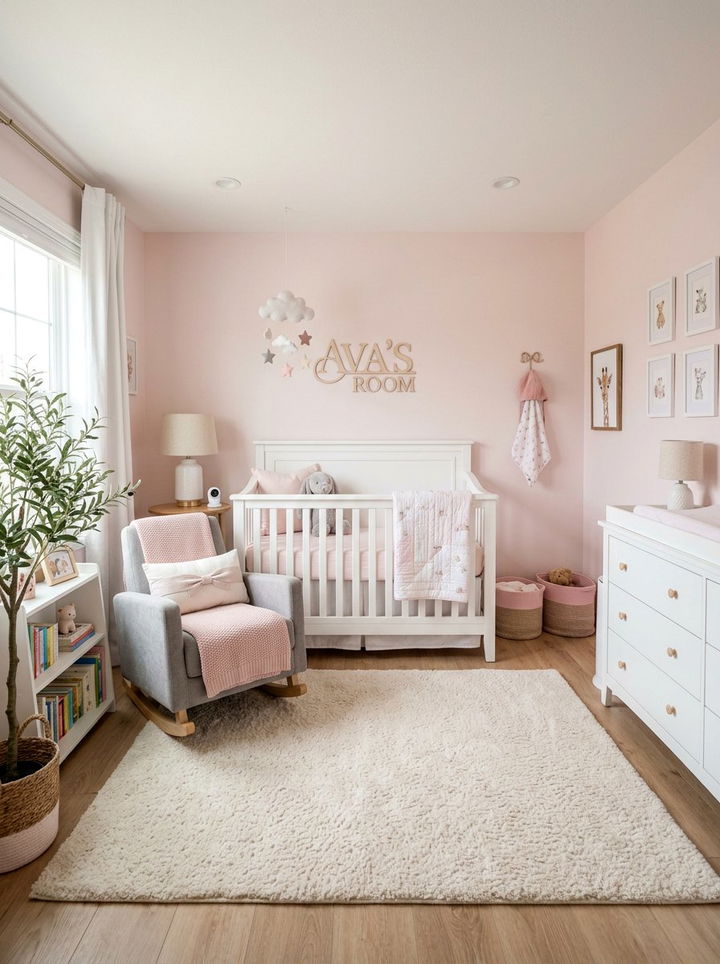 Pink Nursery Bedroom - 30 pink bedroom ideas