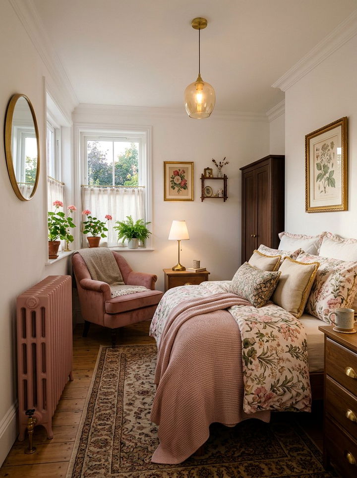 Pink Traditional Column Radiator - 30 bedroom radiators