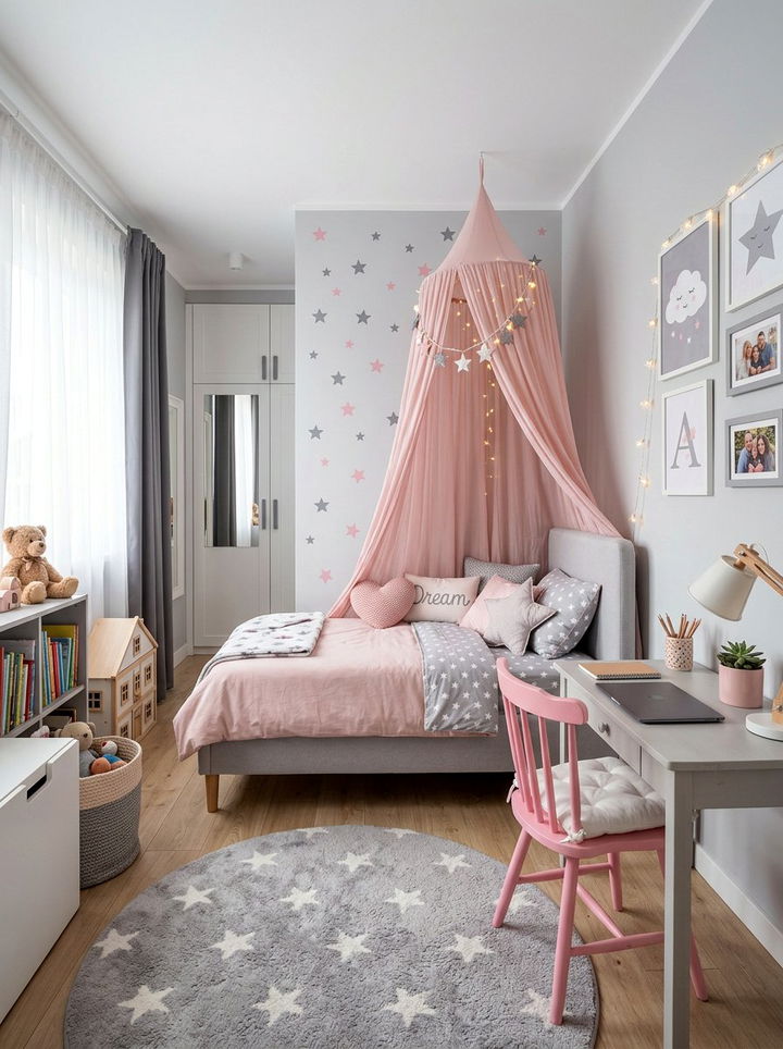 Pink and gray girl bedroom - 30 pink and gray bedroom ideas
