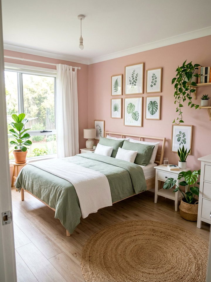 Pink and green bedroom - 30 bubblegum pink bedroom ideas