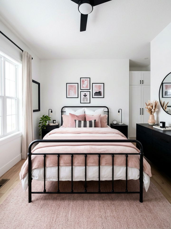 30 Pink and White Bedroom Ideas for a Classic Finish