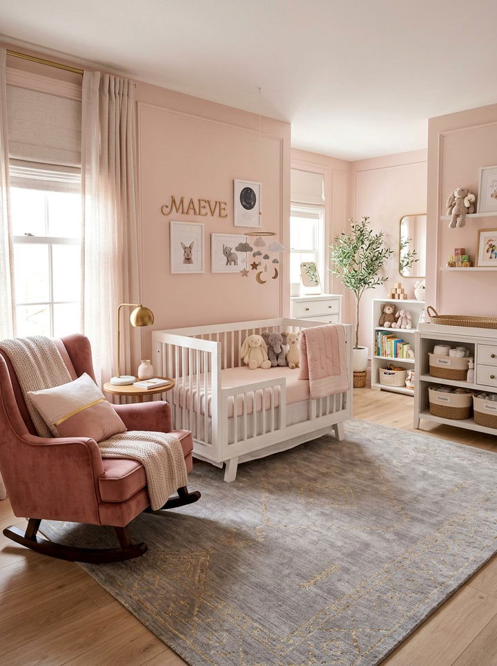 Pink nursery - 30 baby bedroom ideas