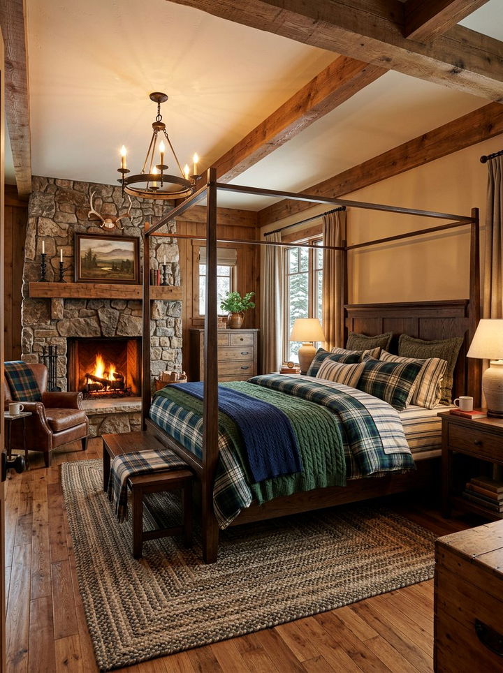 Plaid Bedding Style - 30 traditional bedroom ideas