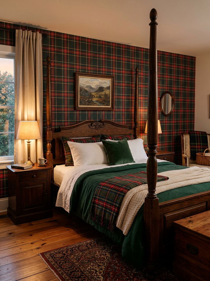 Plaid Pattern Wallpaper - 30 bedroom wallpapers