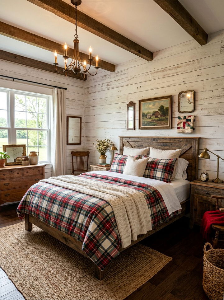 Plaid farmhouse comforter - 30 bedroom comforters