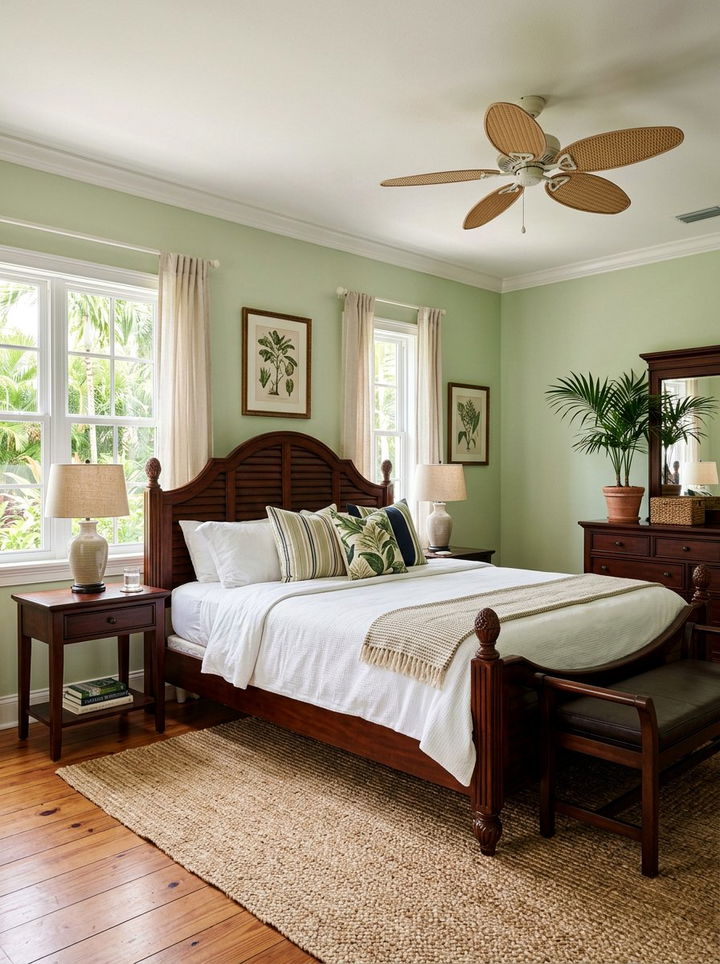Plantation Style Bed - 30 Caribbean bedroom ideas