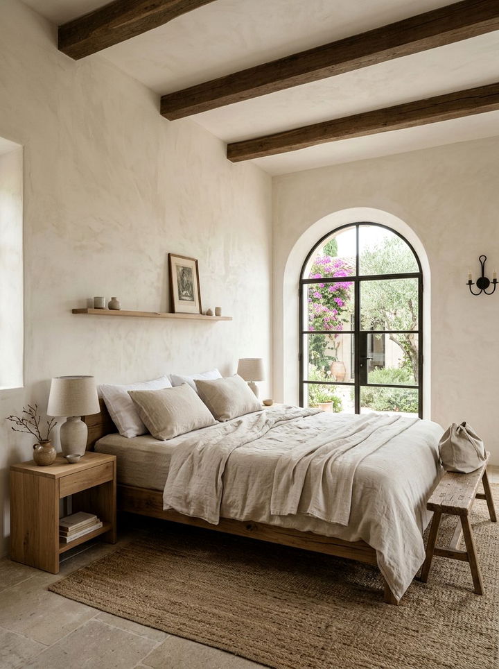 Plaster Wall Bedroom - 30 textured bedroom ideas