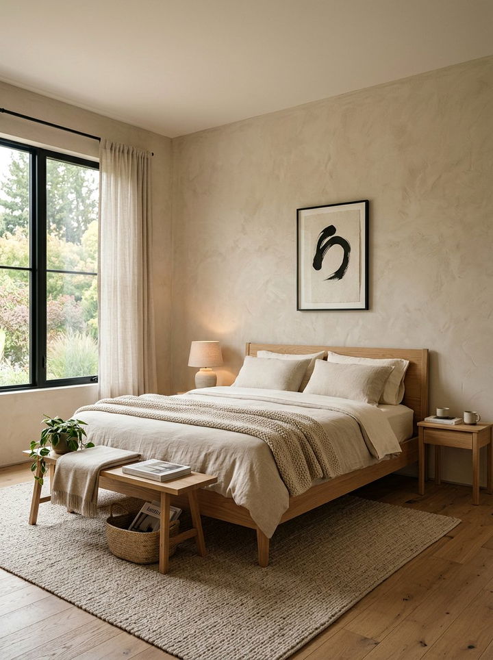 Plaster Wall Finish - 30 layered texture bedroom ideas