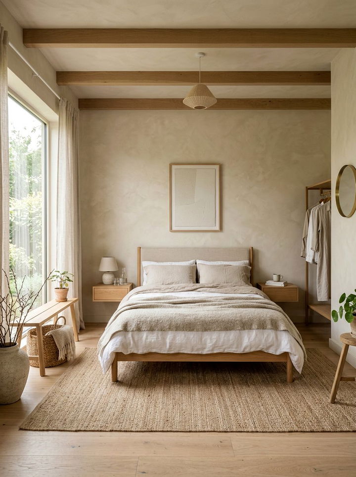 Plaster Wall Neutral Bedroom - 30 warm neutral bedroom ideas