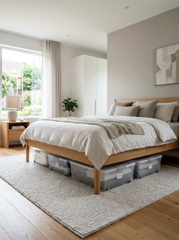 Plastic Under Bed Storage With Wheels - 30 bedroom storage bins