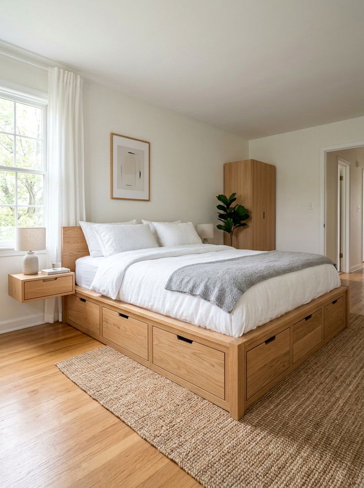 Platform Bed With Storage - 30 bedroom furniture ideas