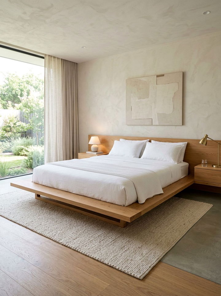 Platform Floating Bed - 30 bedroom floating bed ideas