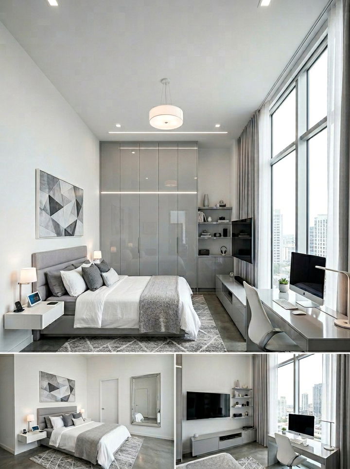 Platinum Gray And White Bedroom - 30 gray and white bedroom color combo