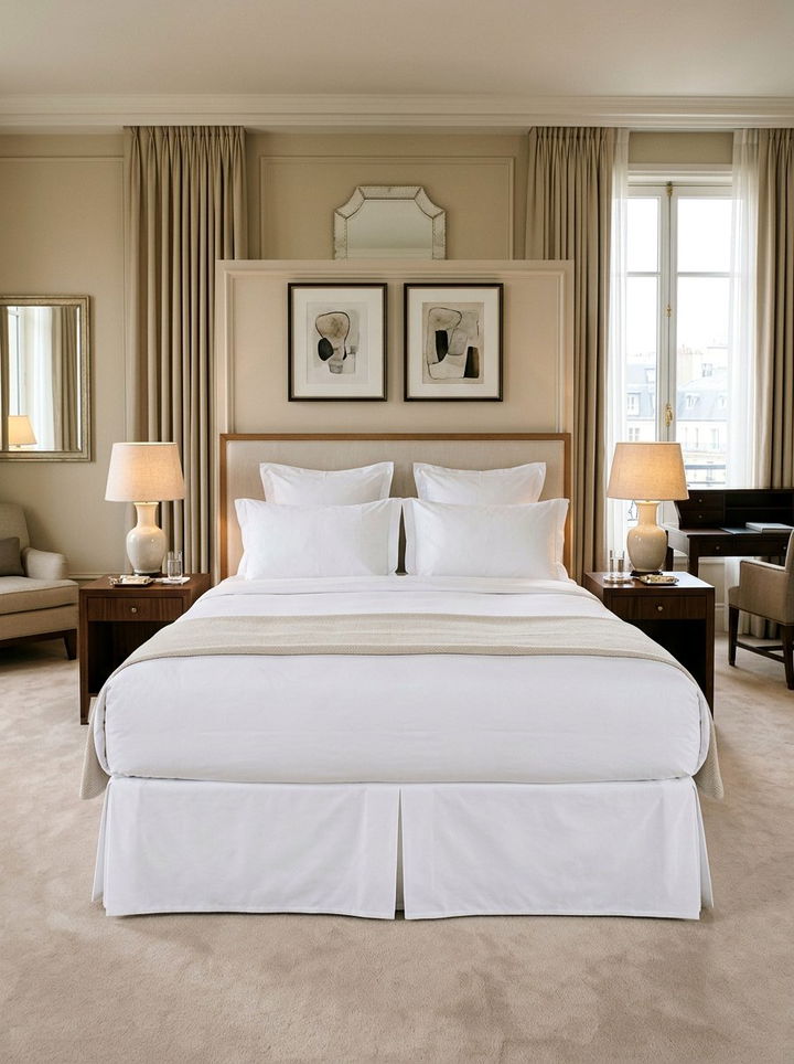 Pleated Bed Skirt - 30 bedroom dust ruffles