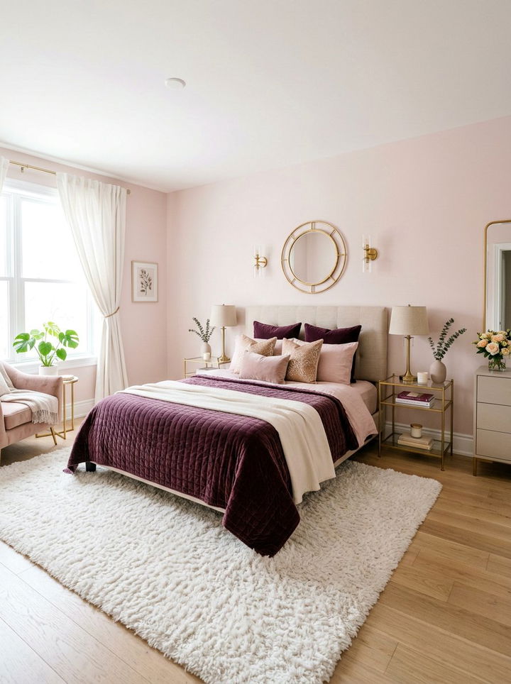 Plum And Blush Pink - 30 plum bedroom ideas