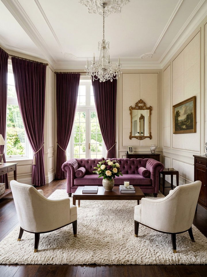 Plum And Cream Palette - 30 plum bedroom ideas