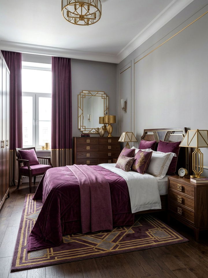 Plum And Gold Bedroom - 30 plum bedroom ideas