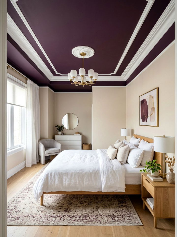 Plum Ceiling Paint - 30 plum bedroom ideas