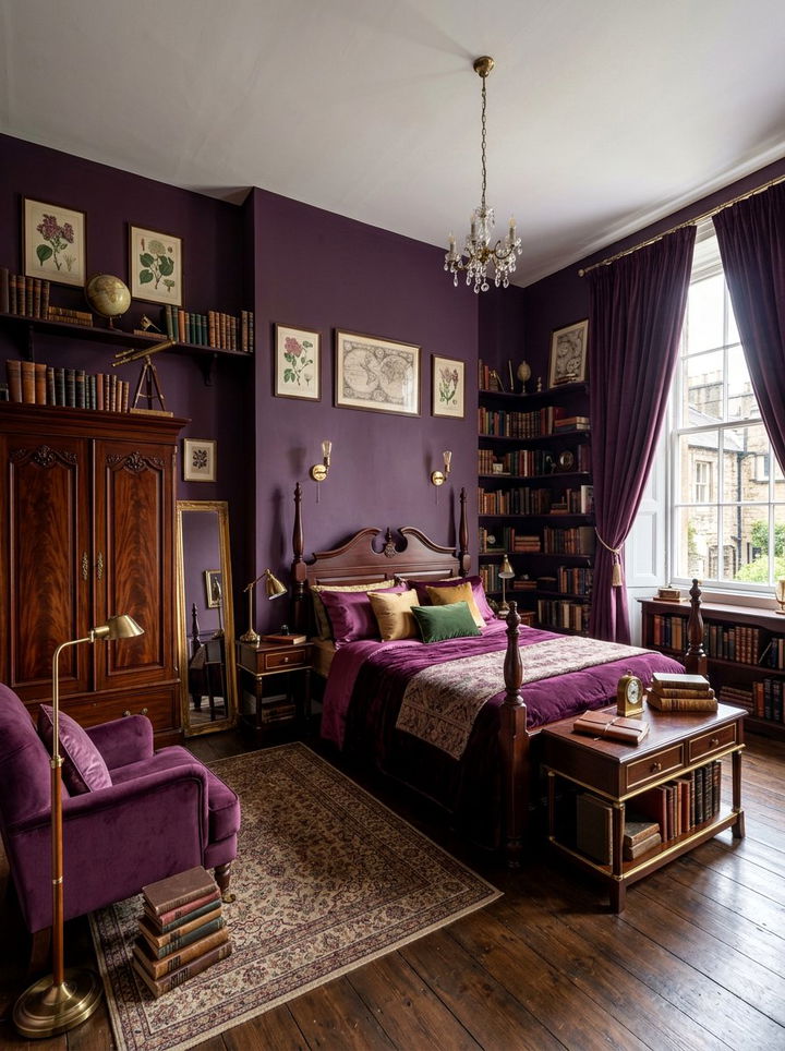 Plum Purple - 30 dark academia bedroom color ideas