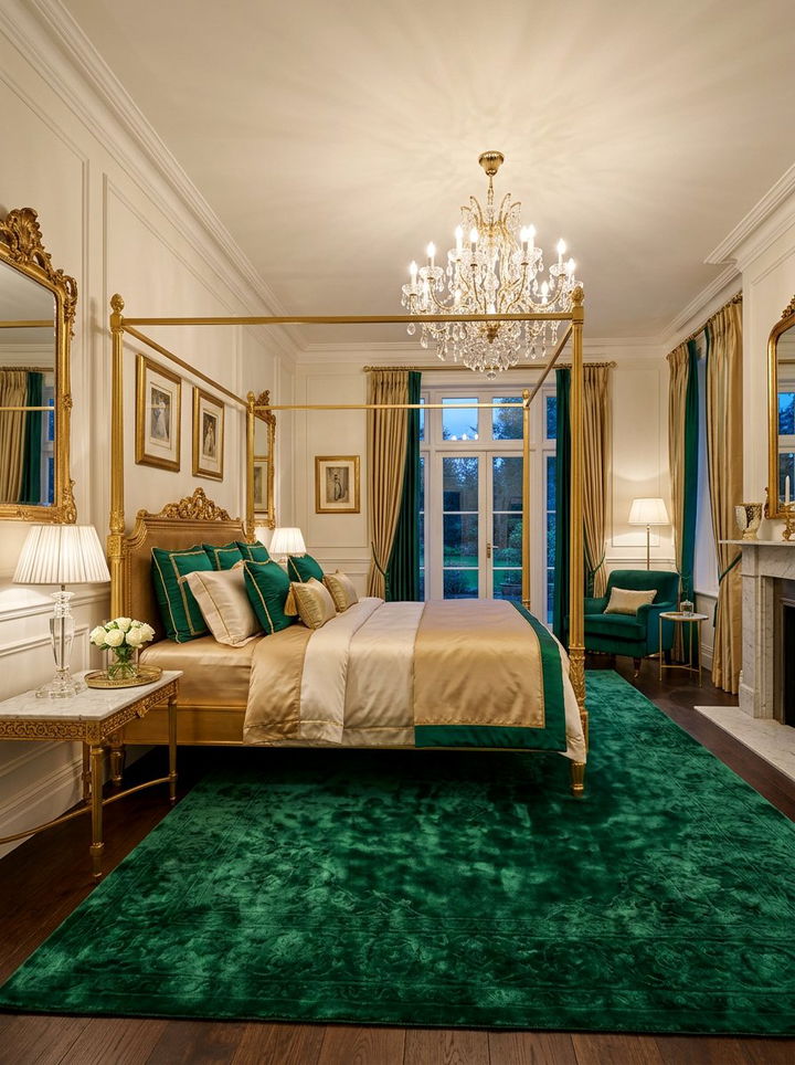 Plush Velvet Rug - 30 bedroom rug ideas