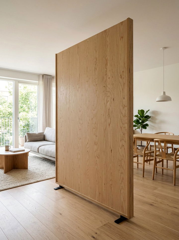 Plywood Divider Wall - 30 bedroom room dividers