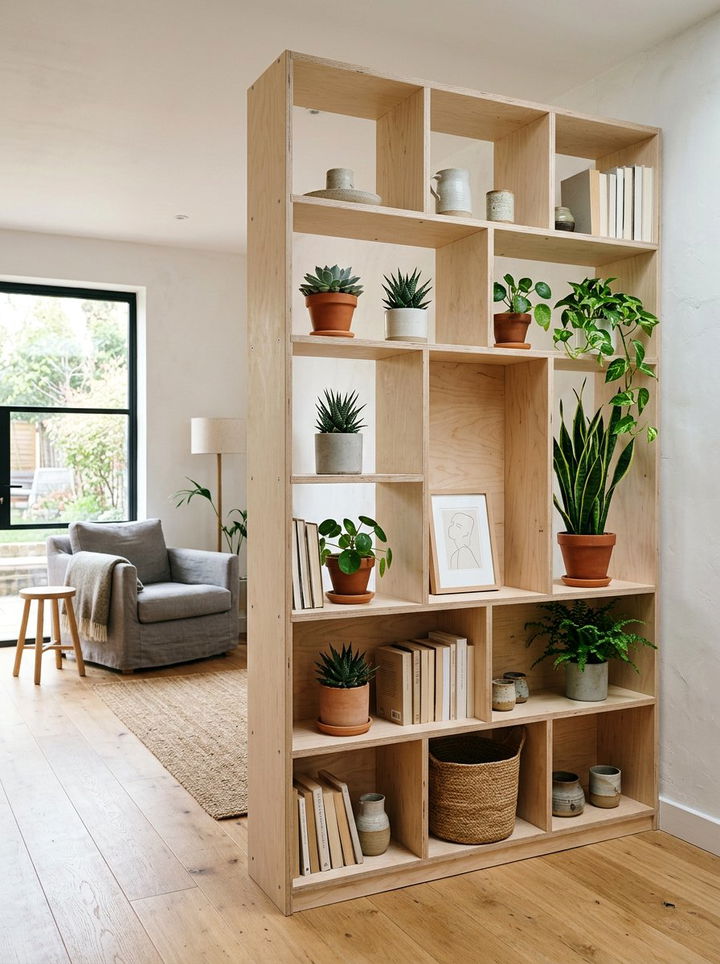 Plywood Shelf Divider - 30 bedroom bookshelf dividers