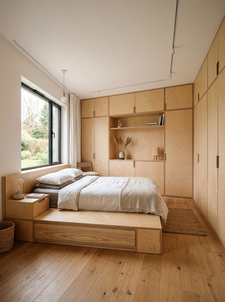 Plywood White Bedroom - 30 white and wood bedroom color combo