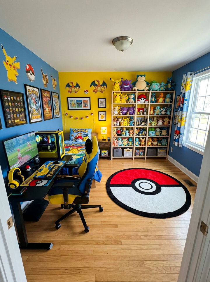Pokemon Trainer Bedroom - 30 geek bedroom ideas