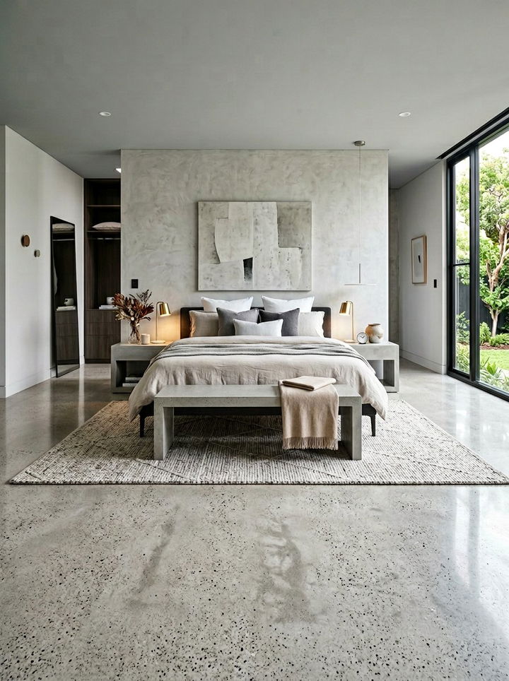 Polished Concrete Surface - 30 warehouse bedroom ideas