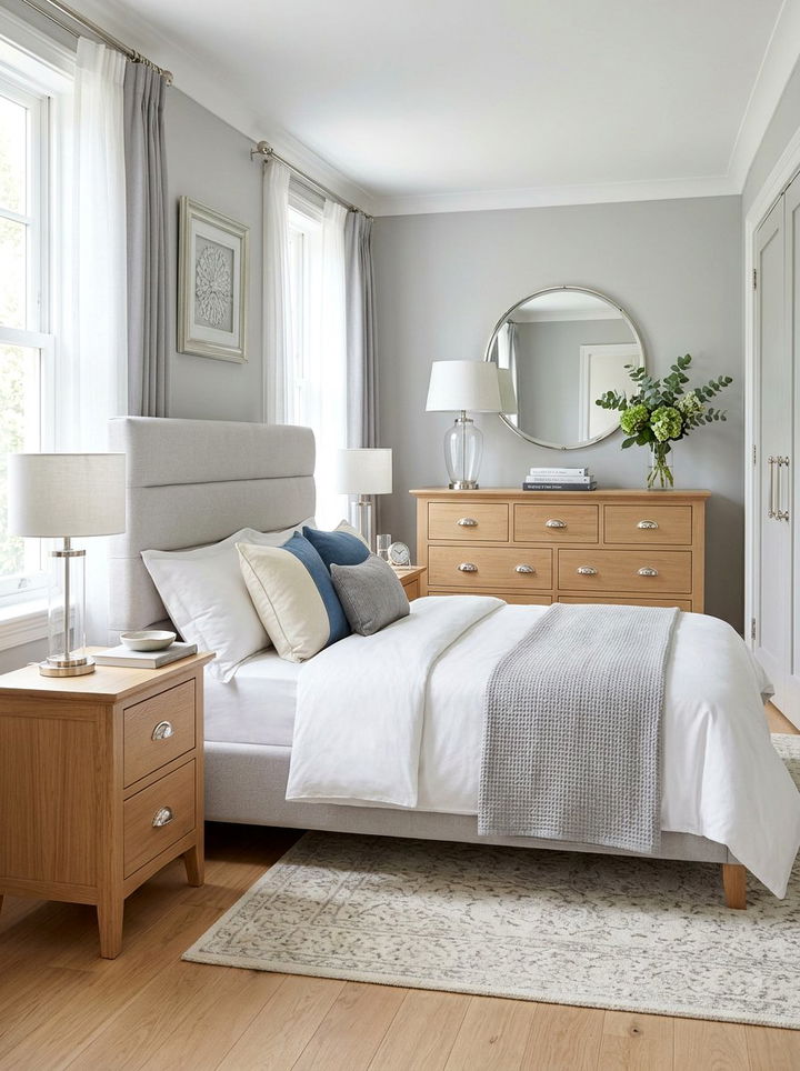 Polished Nickel Hardware - 30 silver accent bedroom ideas