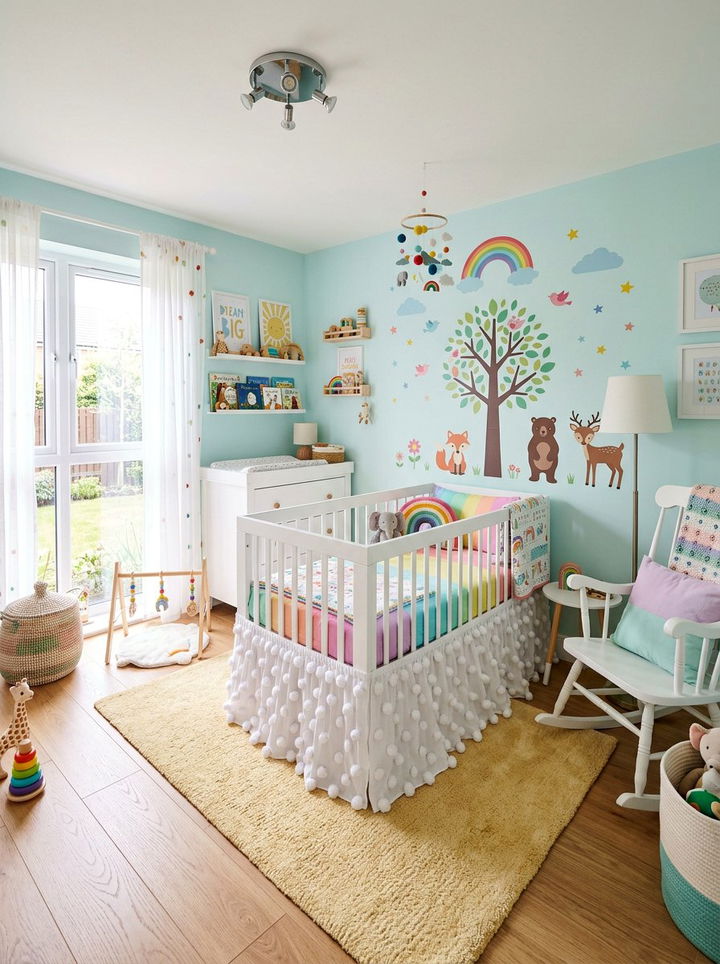 Pom Pom Bed Skirt - 30 bedroom dust ruffles