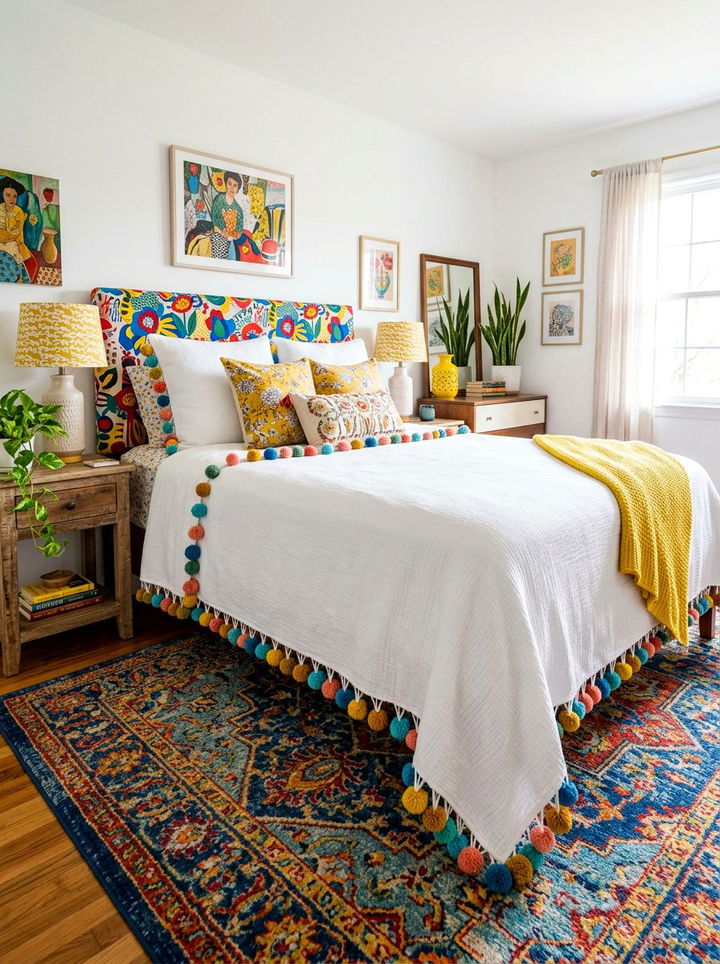 Pom Pom Fringe Coverlet - 30 bedroom coverlets