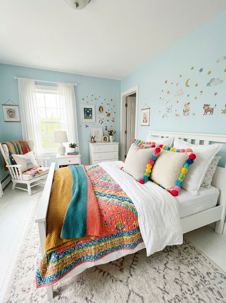 Pom Pom Trim Pillow - 30 bedroom throw pillows