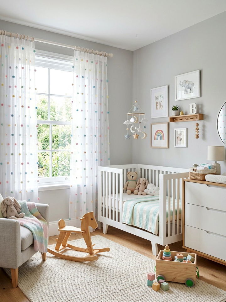 Pom pom sheer curtains - 30 bedroom sheer curtains