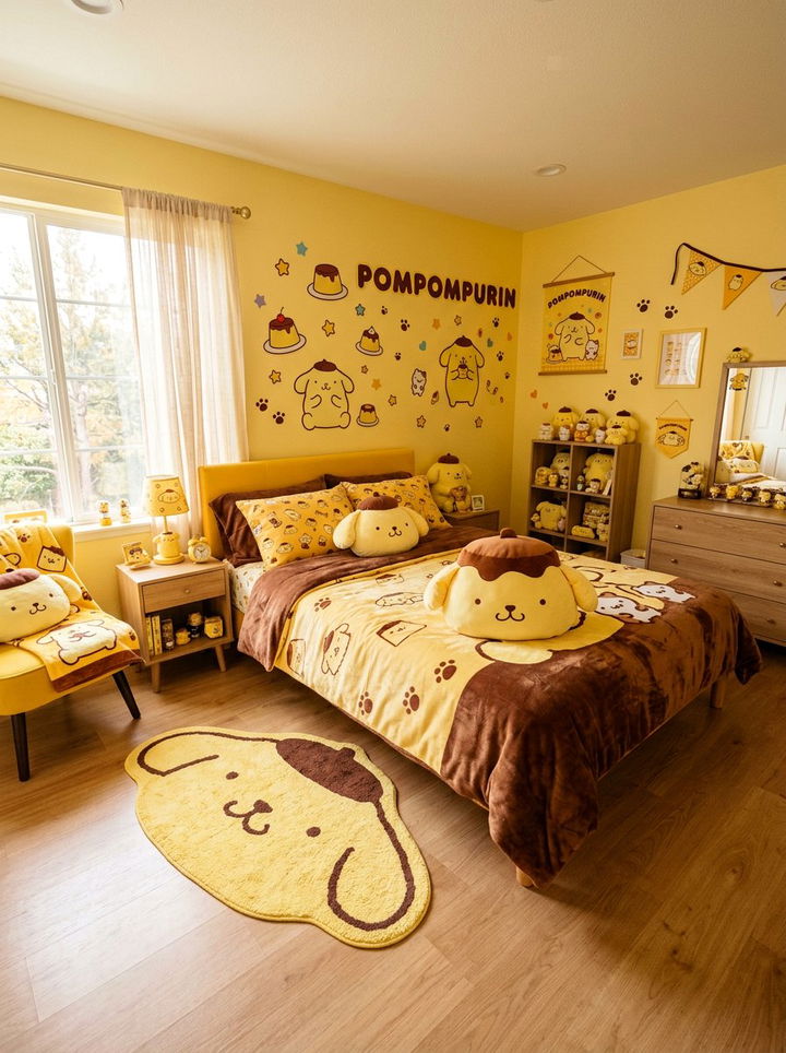 Pompompurin Bedroom Decor - 30 kawaii bedroom ideas