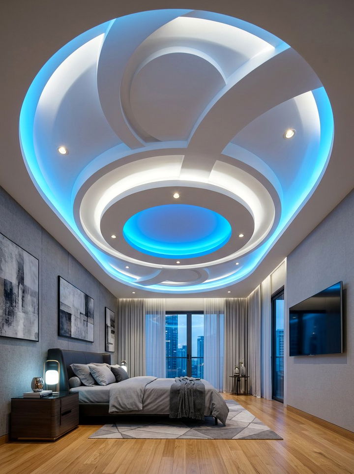 Pop Ceiling - 30 bedroom ceiling designs
