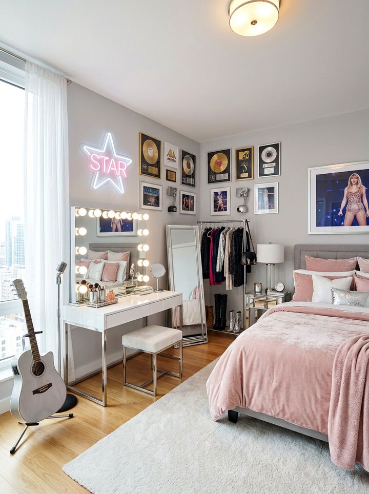 Pop Star Bedroom - 30 music themed bedroom ideas