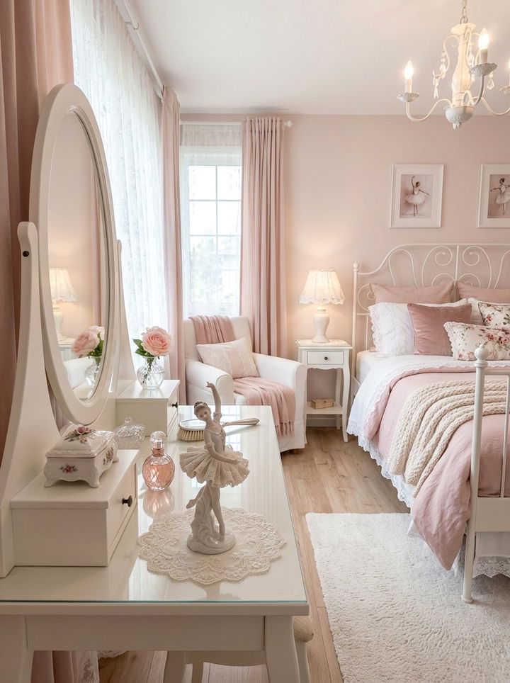 Porcelain Dancer Figurine Decor - 30 bedroom figurines