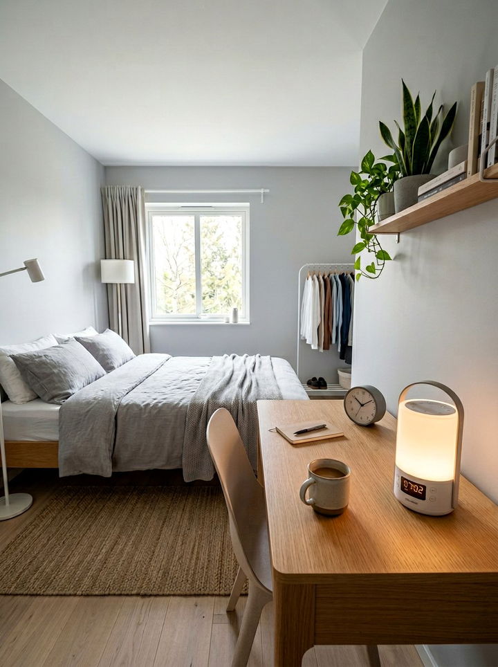 Portable rechargeable wake up light - 30 bedroom sunrise alarm clocks