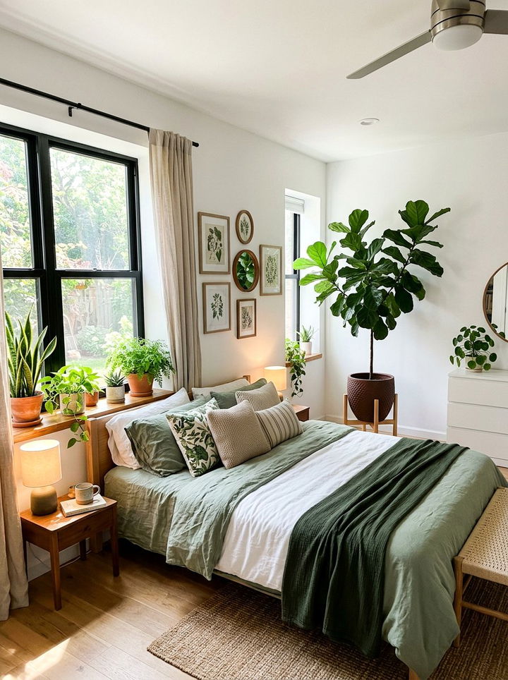Potted Floor Plants - 30 bedroom refresh ideas