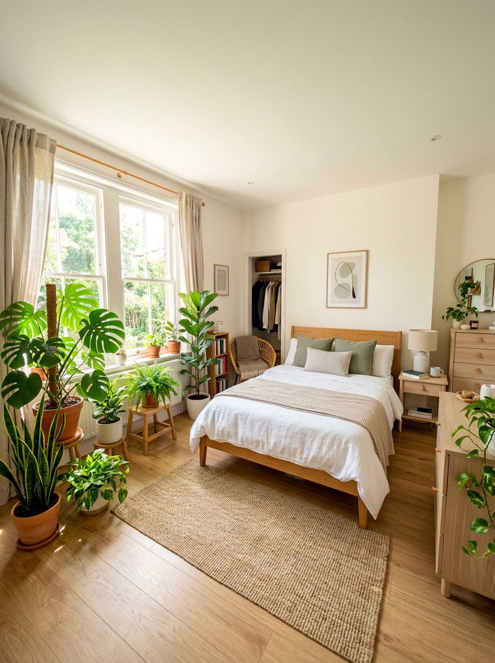 Potted Indoor Plants - 30 no damage bedroom ideas