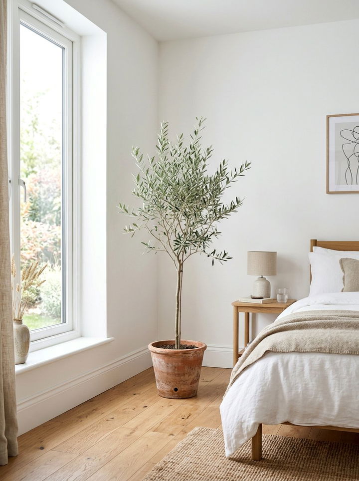 Potted Olive Tree - 30 Norwegian bedroom ideas