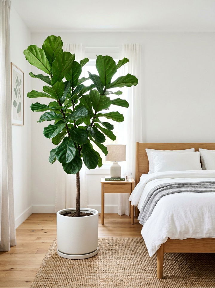 Potted indoor houseplant - 30 Finnish bedroom ideas