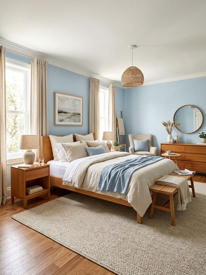 Powder Blue And Beige Bedroom - 30 powder blue bedroom ideas